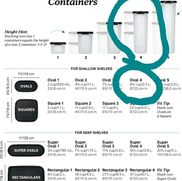 Tupperware Modular Mate Oval #4 - Picture 2 of 5